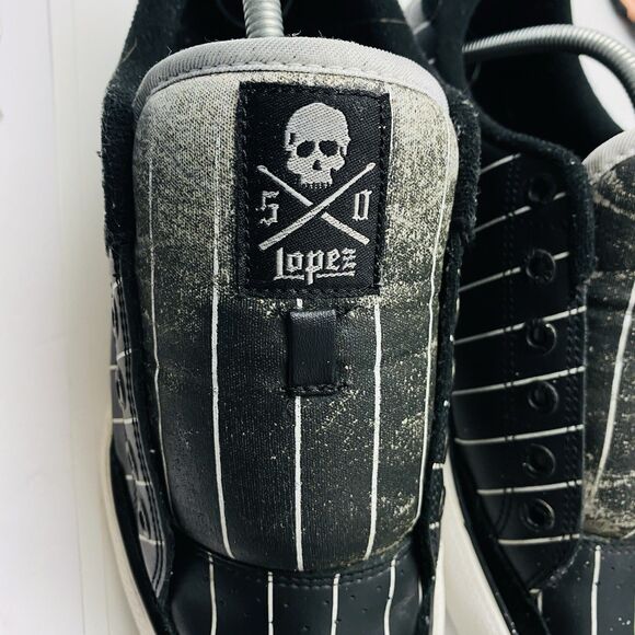 C1RCA AL50 Adrian Lopez Pro Model Black Pinstripe Skate Shoes M 9.5 Vintage Y2K - Picture 10 of 15